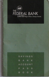 Federal Bank Passbook